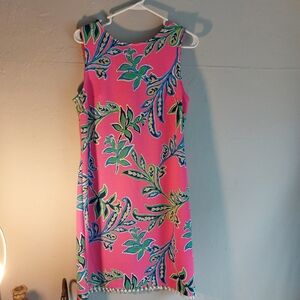 Floral Shelli Seagal Pink Multicolor Sleeveless Dress